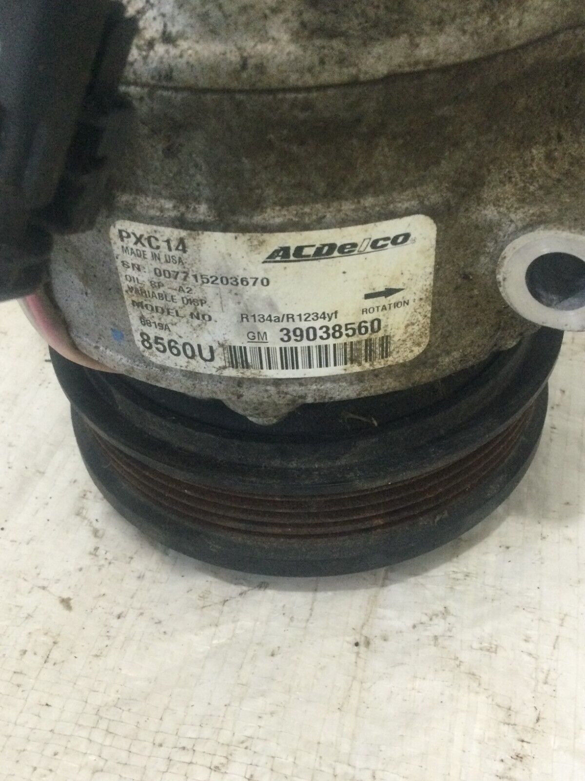 2016-2018 Chevrolet Cruze Air Conditioning A/c Ac Compressor OEM