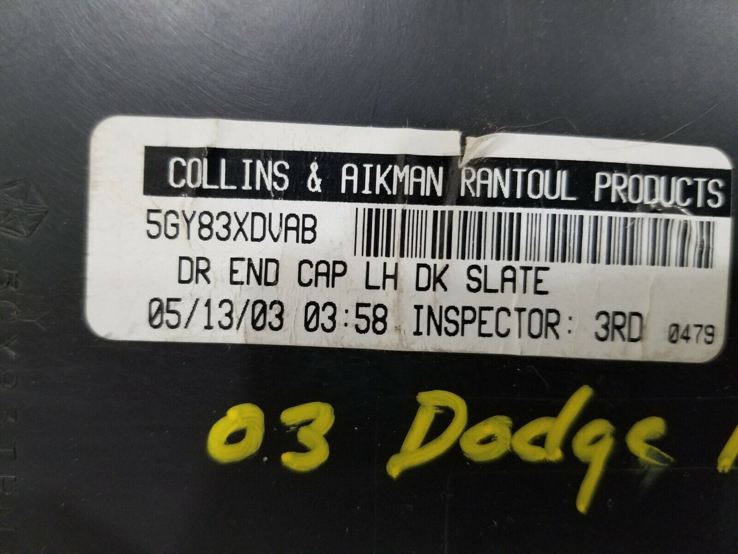 2002-2005 Dodge Ram 1500 Left Hand Dash End Cap Cover 5GY83XDVAB OEM