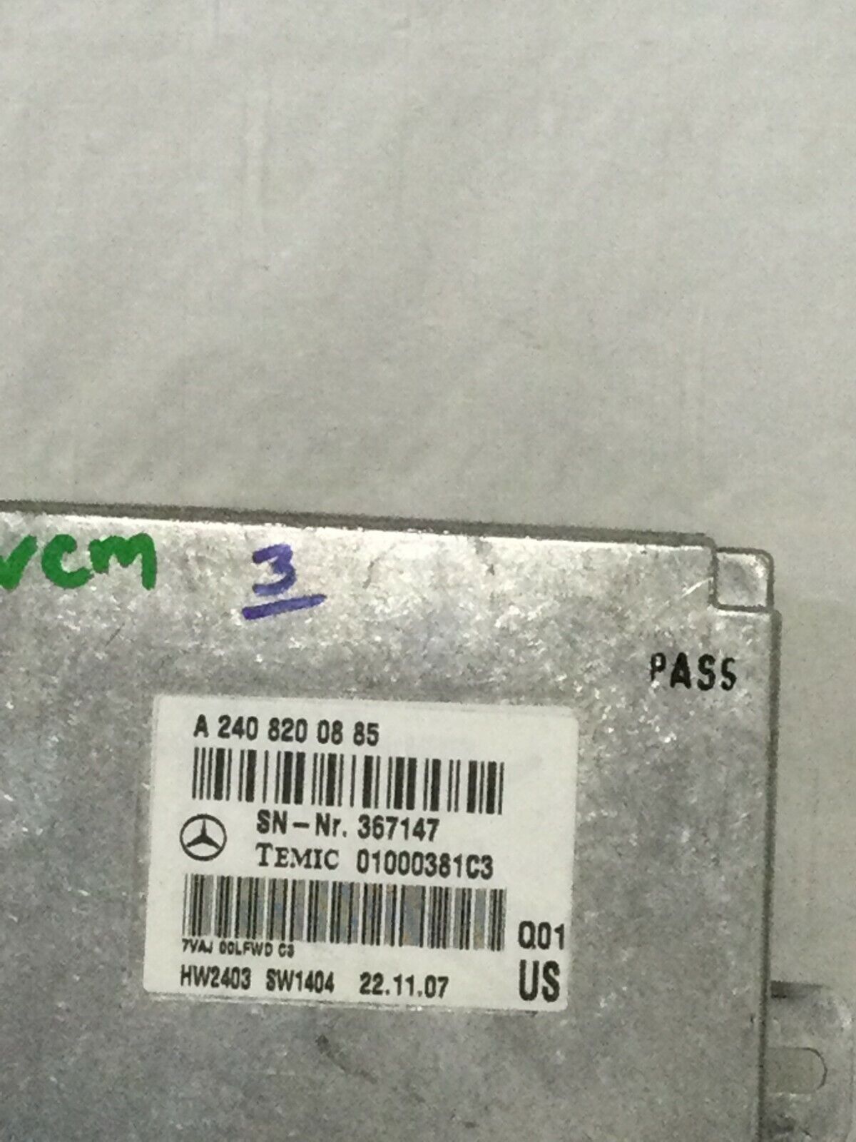 2003-2006 Mercedes Benz W211 E55AMG Voice Communication Control Module OEM 