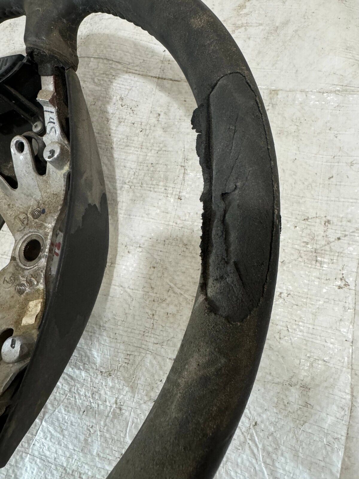 1998-2001 Dodge Ram 1500 2500 Leather Wrapped Strng Wheel OEM ( DAMAGE LEATHER )