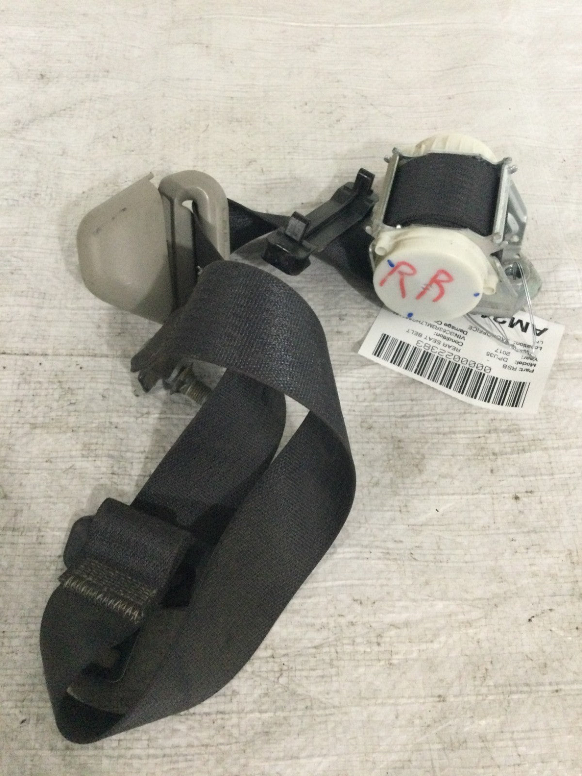 2017 Dodge Ram 3500 Rear Left Seat Belt OEM P5KS491X9AB