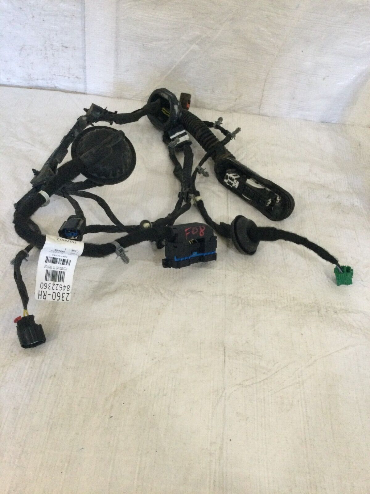 2019-2022 Chevrolet Silverado 1500 Front Right Passenger Door Wiring Harness OEM