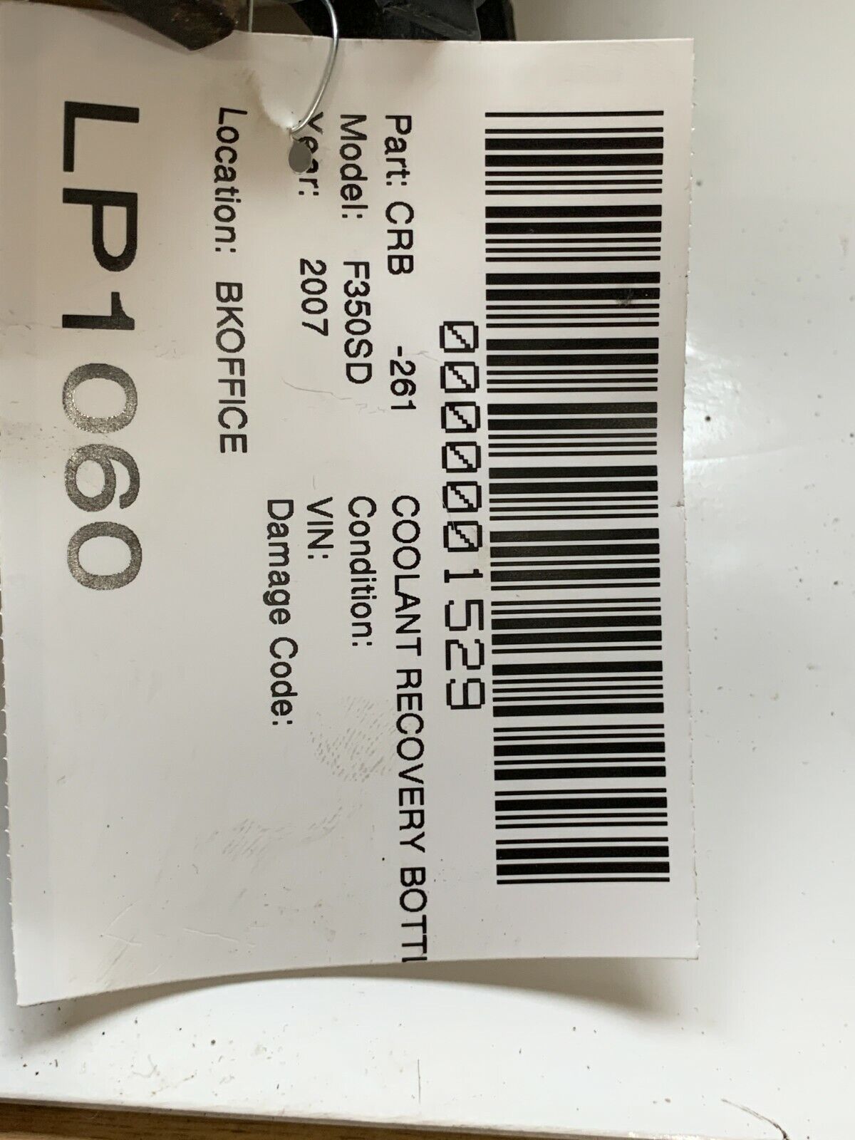 2007 Ford F-350SD Coolant Reservoir Bottle OEM