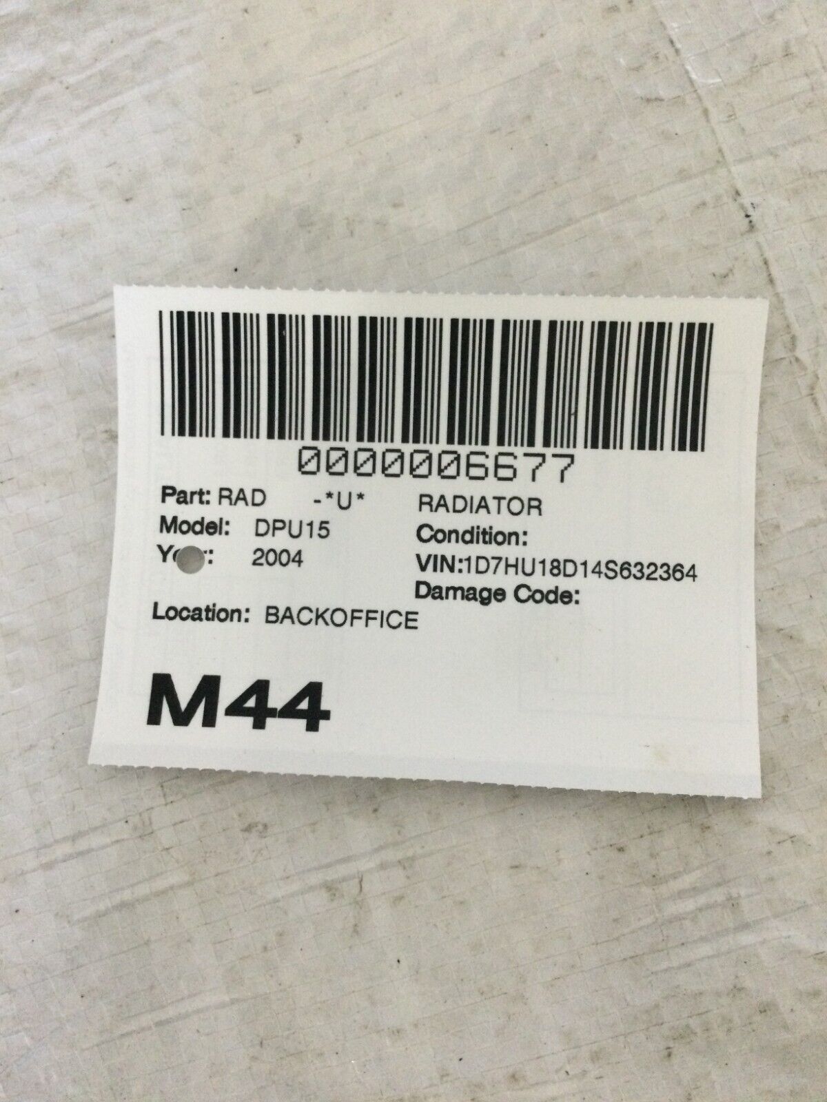 2004 Dodge Ram 1500 A/C Condenser Cooling Fan Assembly 55055966AF OEM 5.7L