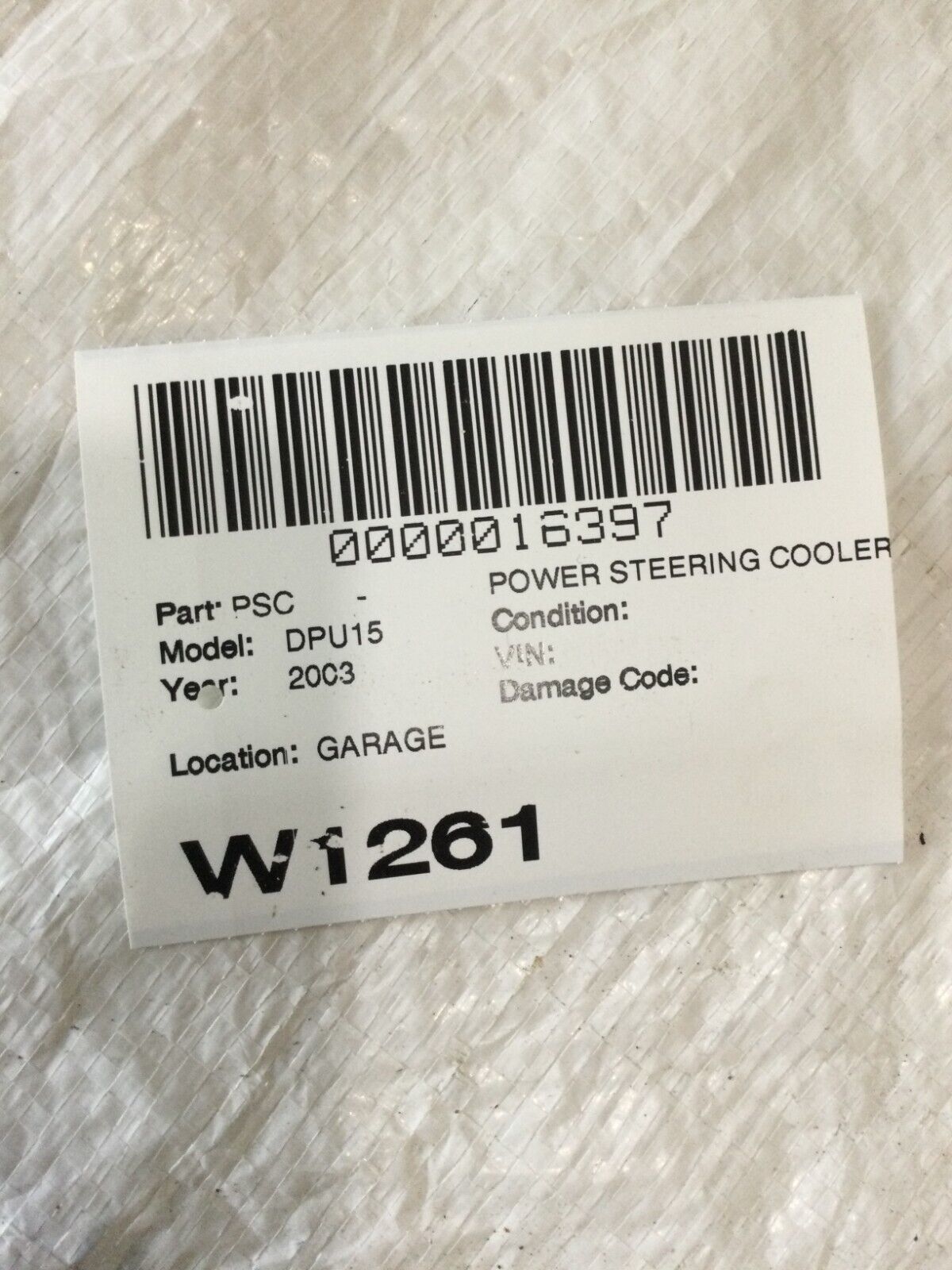 2003 Dodge Ram 1500  Power Steering Cooler  OEM