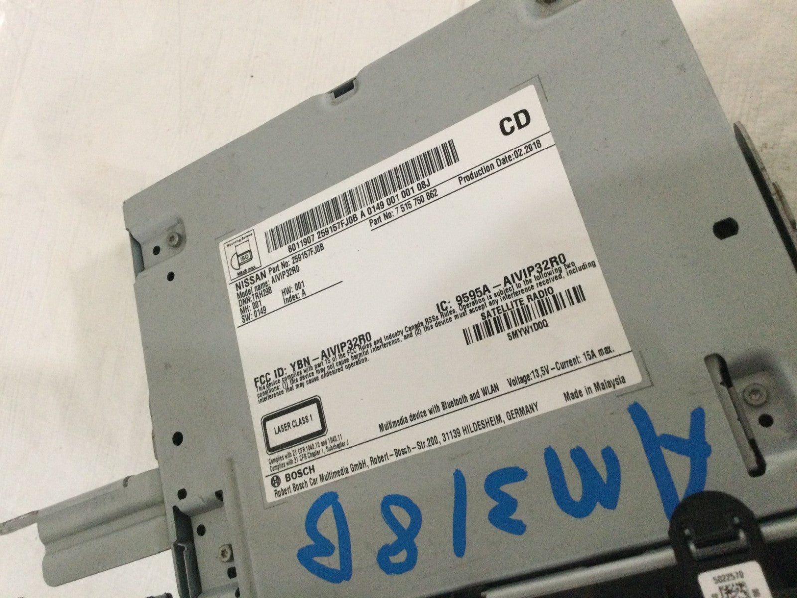 2018-2020 Nissan Rogue AM FM CD Radio Receiver OEM
