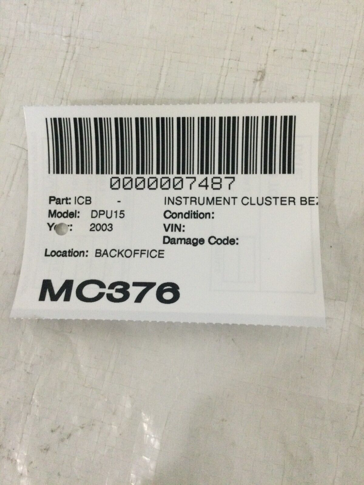 2002-2005 Dodge Ram 1500 Instrument Cluster Dash Bezel Trim OEM