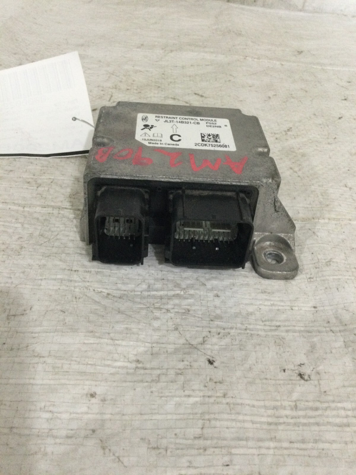 2018 Ford F-150 SRS Control Module JL3T-14B321-CB OEM
