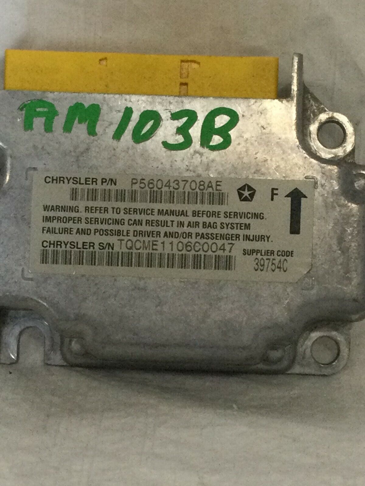 2006 Dodge Ram 2500 OEM SRS Control Module 56043708AE