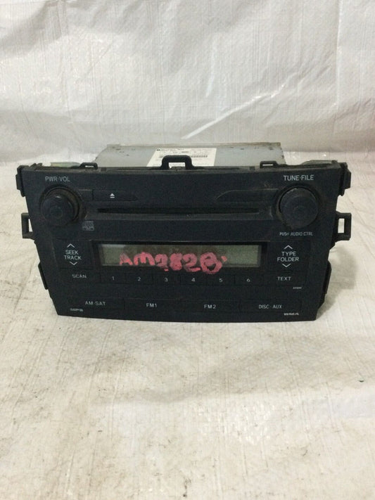 Toyota Corolla 2009 2010 2011 MP3 CD Player Radio Stereo 86120-02750 OEM