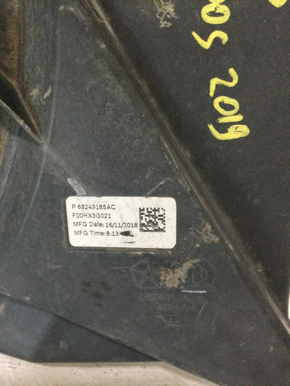 2019 Jeep Compass  Engine Intercooler Cooling Fan Assembly  68249185AC OEM