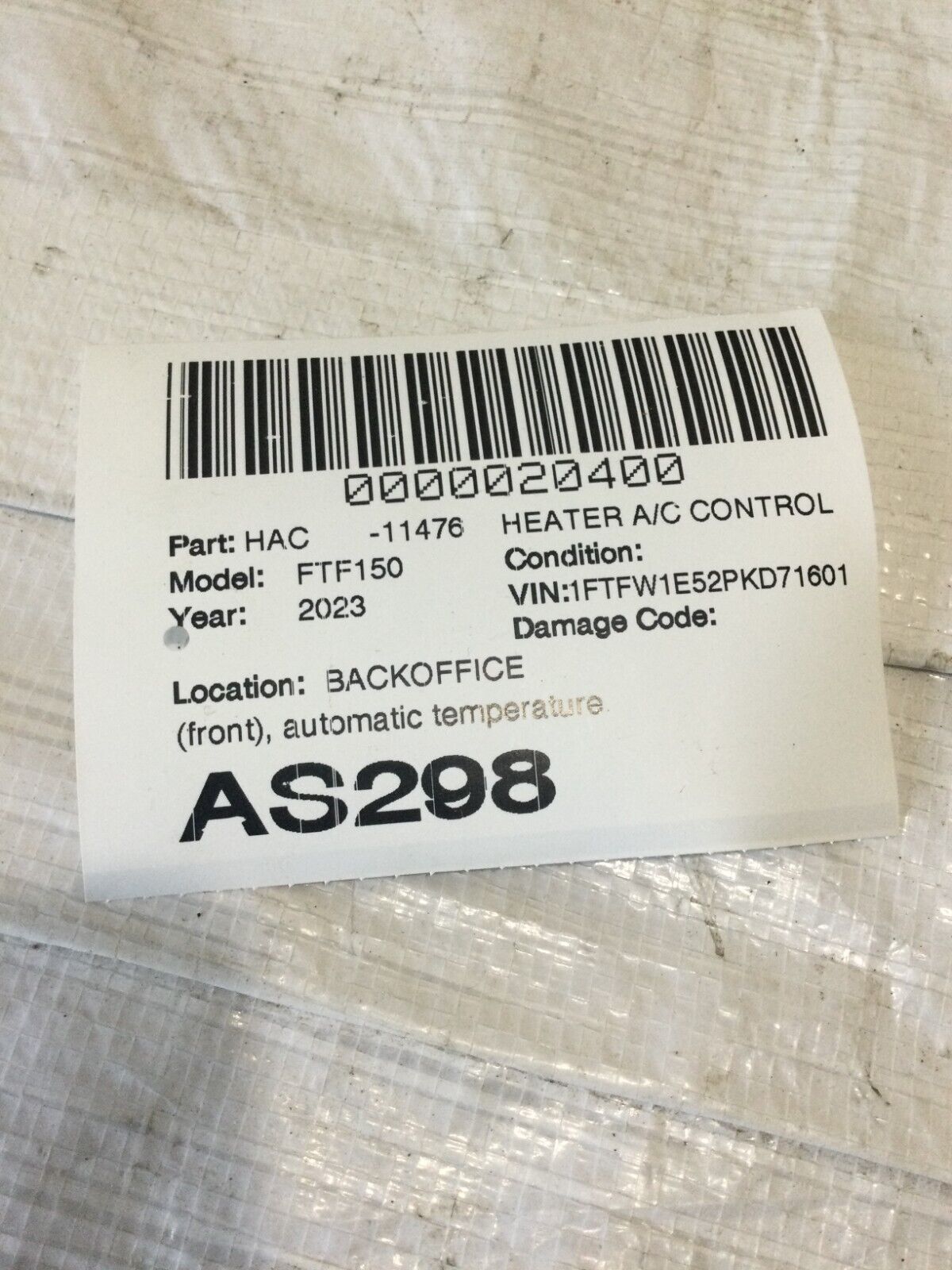 2021-2023 Ford F150 F-150 Auto Climate control/Audio Control ML3T-15044K30 OEM
