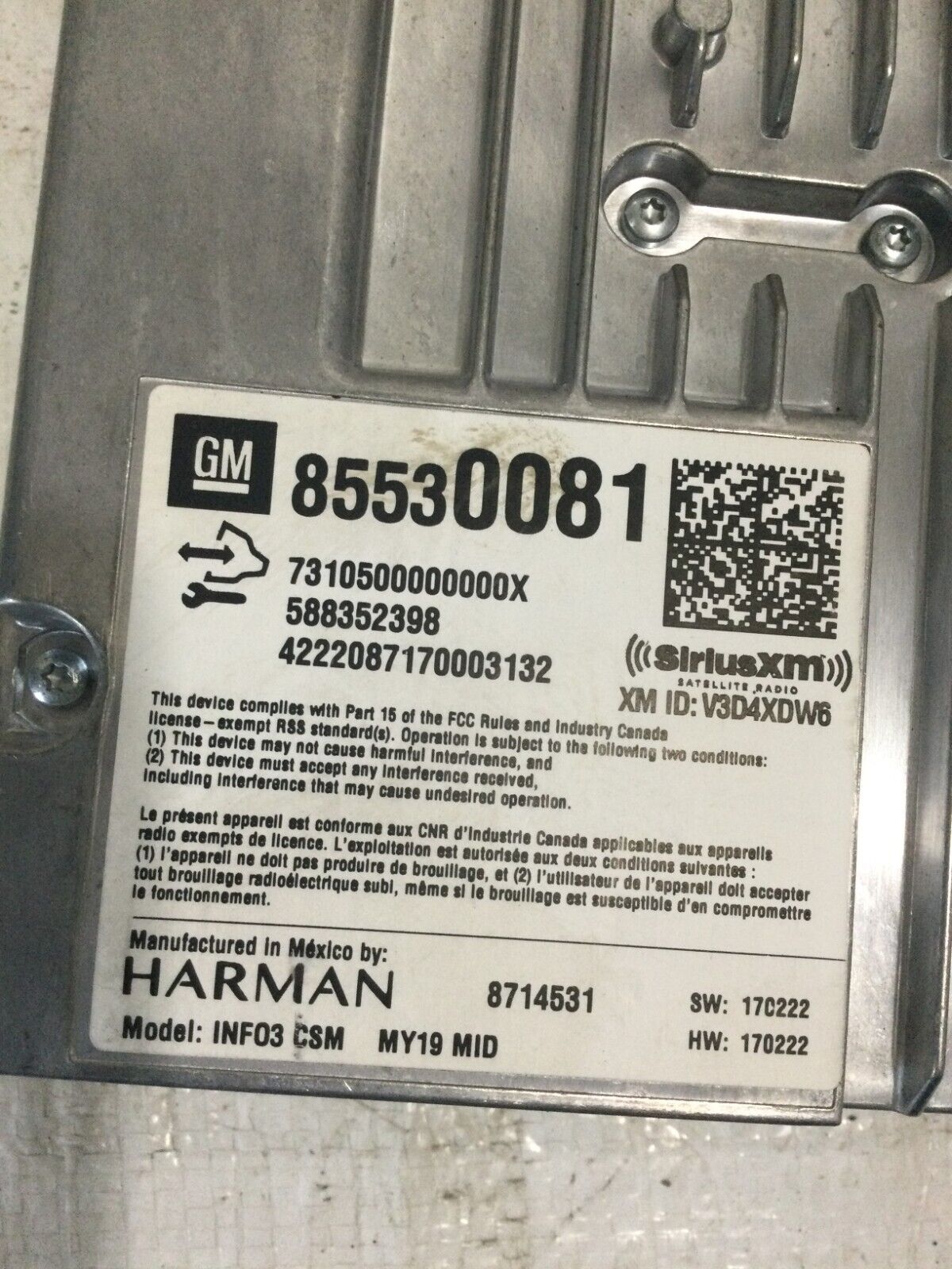 2022 Chevrolet Colorado Audio Equipment Radio Receiver 85530081 OEM