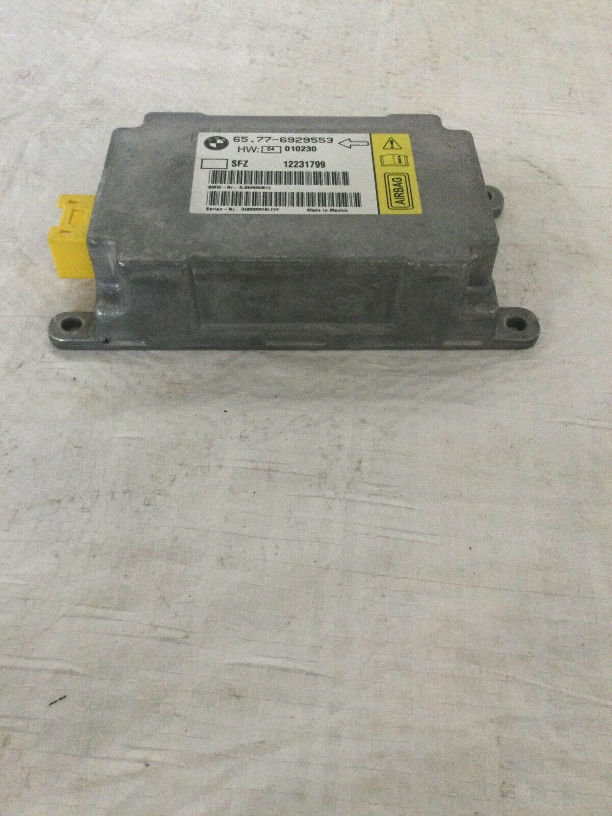  2004 BMW 745i E65/E66 SRS Control Module OEM 6929553