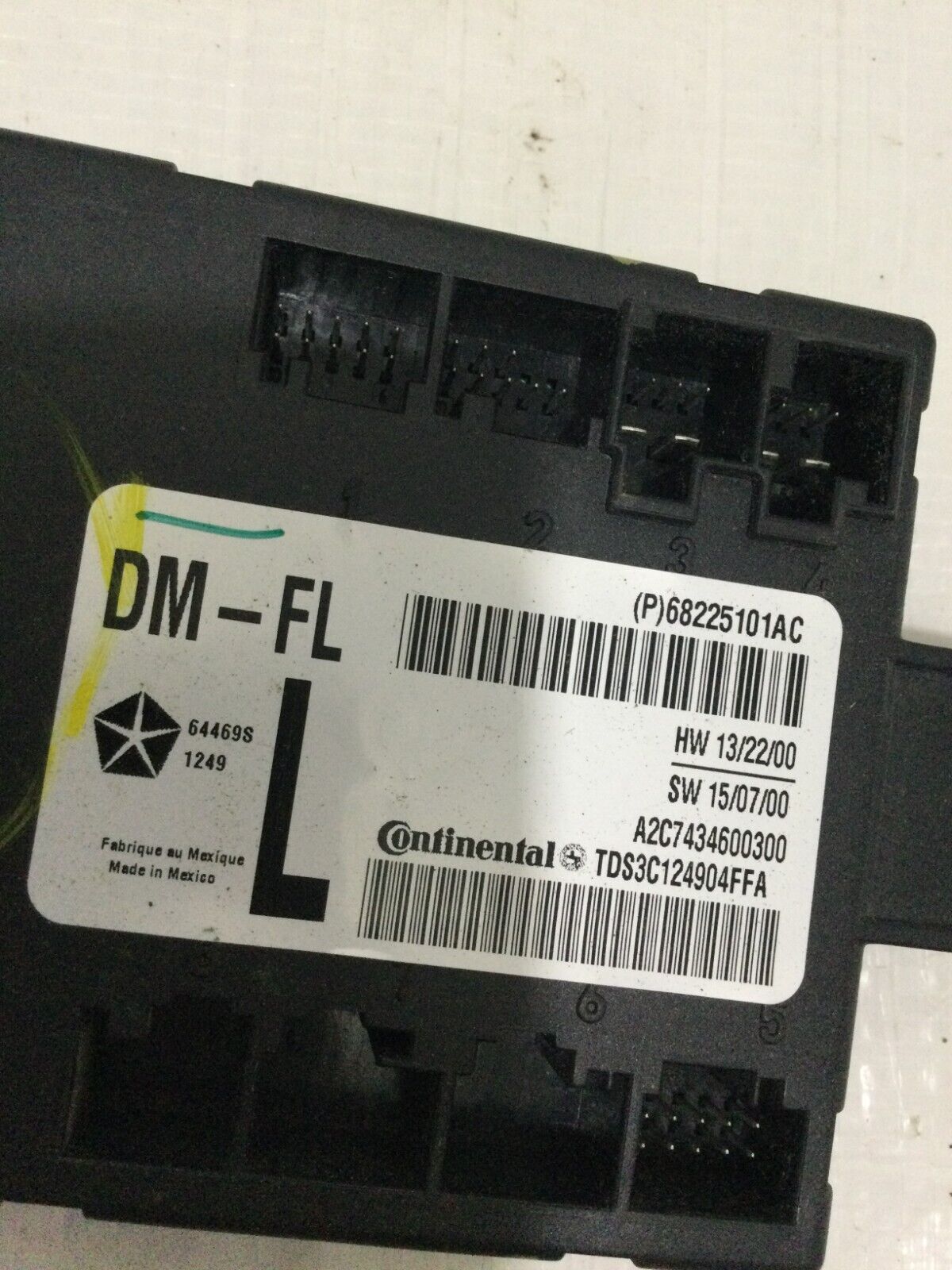 2019 RAM 1500  Front Left Door Control Module OEM