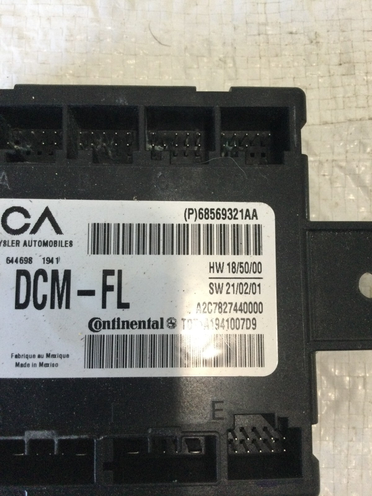 2019-2021 Ram 2500 3500 Front Left Driver Door Control Module 68569321AA