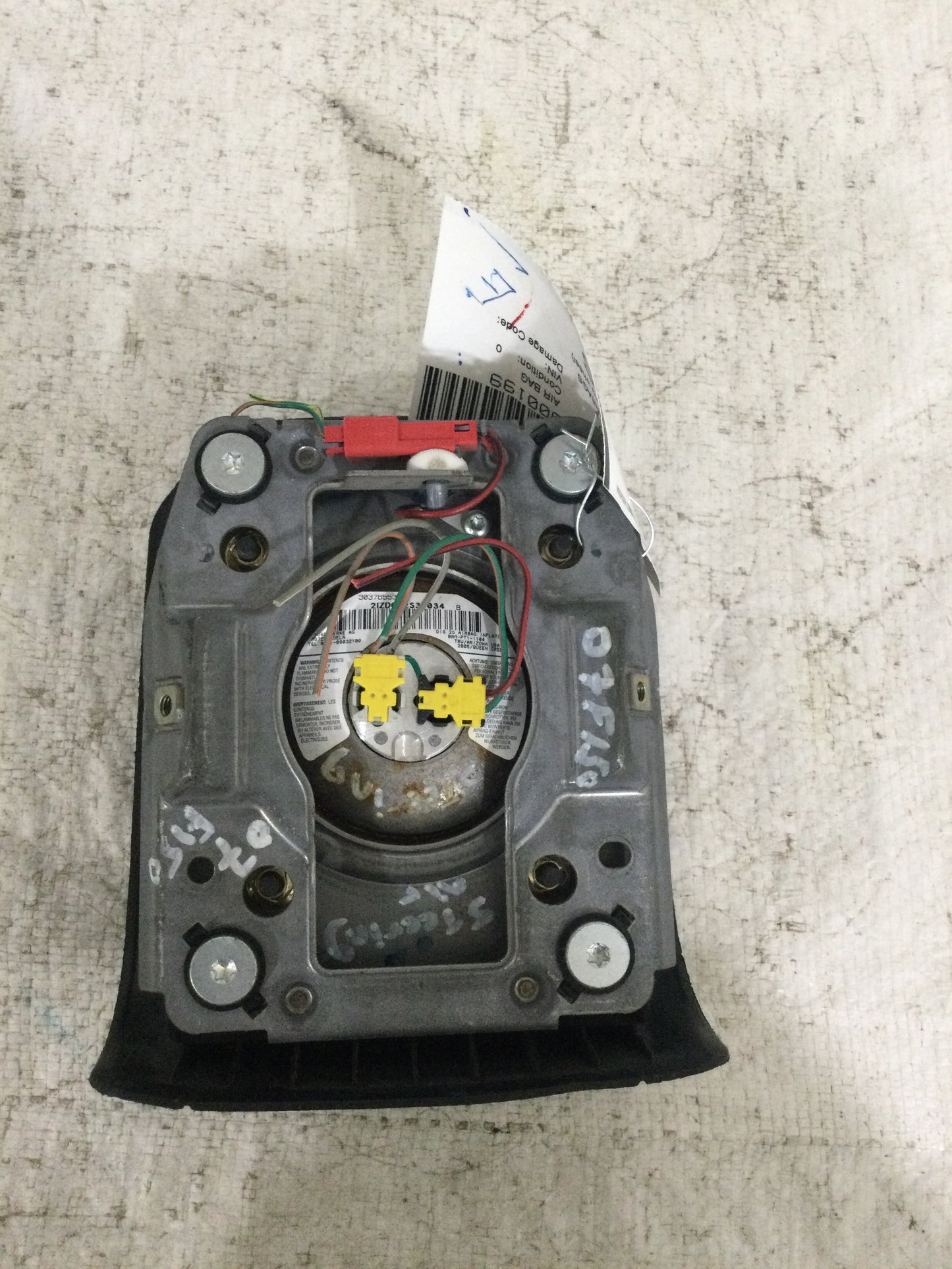 2007 FORD F150 F-150 LEFT DRIVER SIDE STEERING WHEEL AIRBAG AIR BAG BLACK