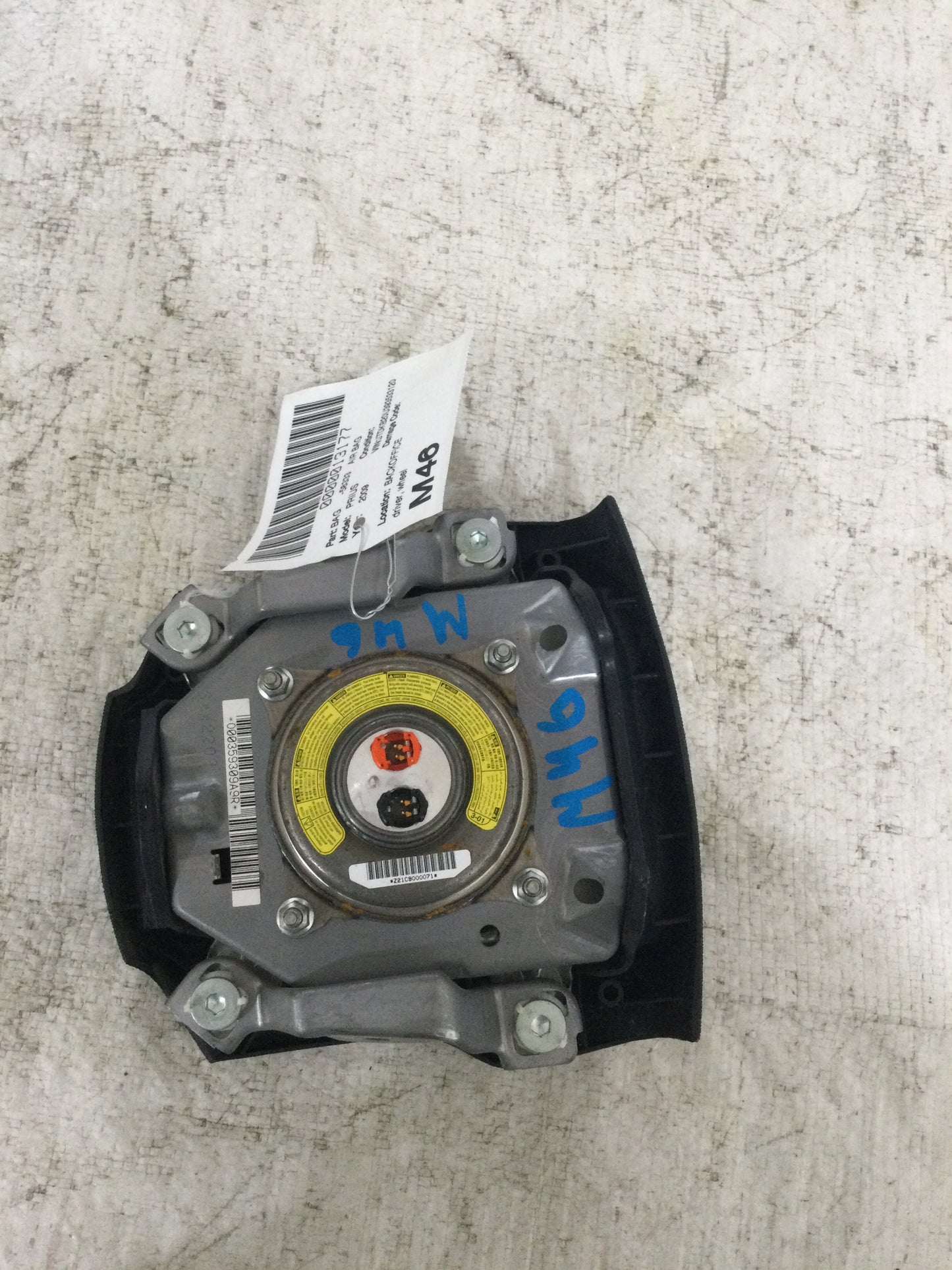 2009 Toyota Prius  Steering Wheel Airbag