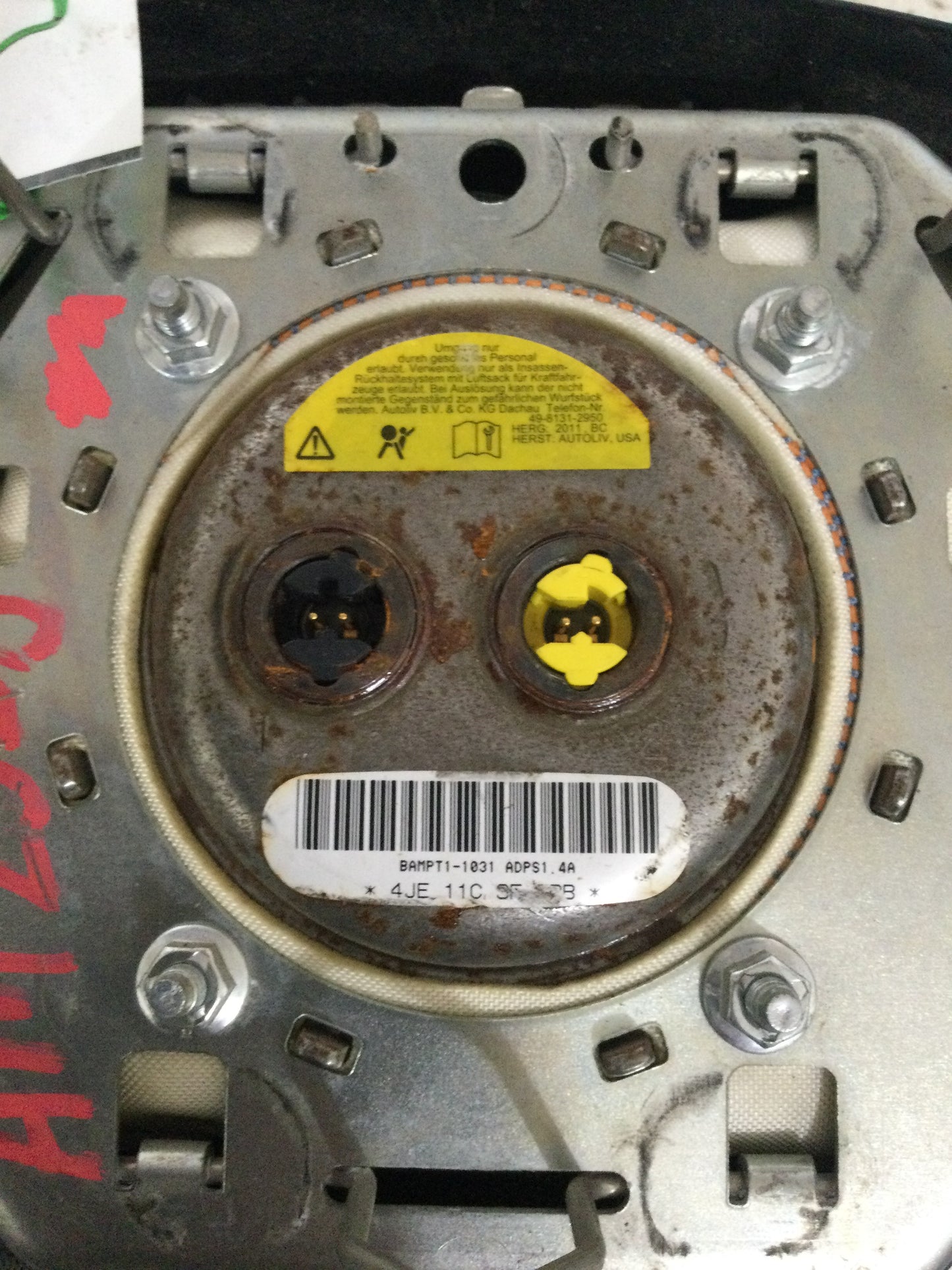 2011 DODGE RAM 1500 DRIVER WHEEL AIRBAG