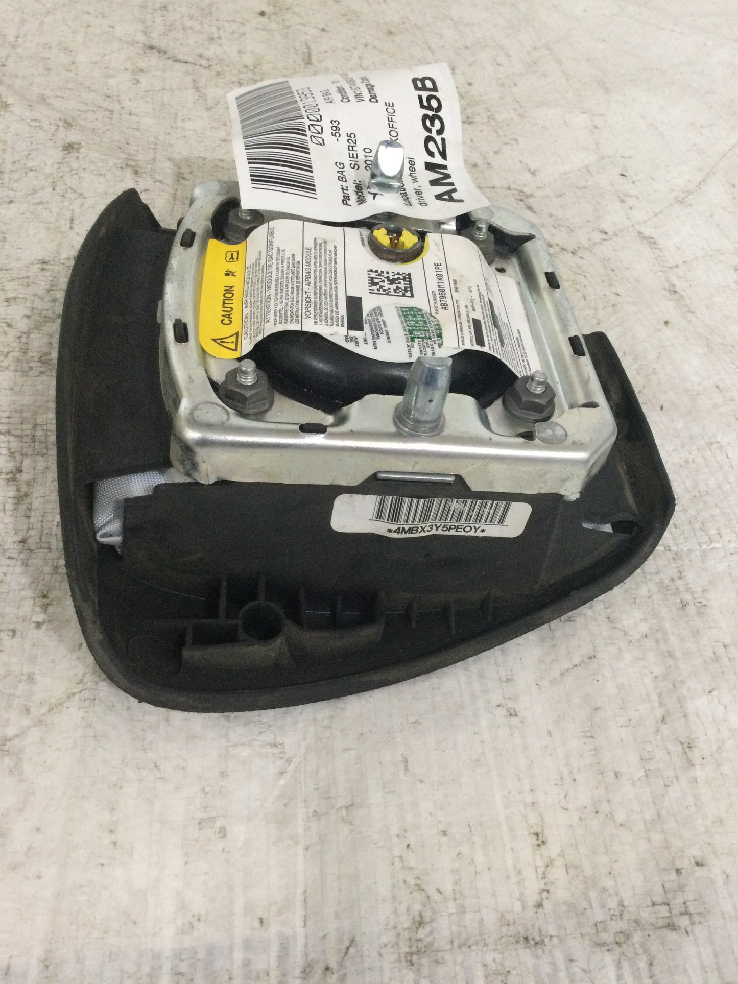 2010 GMC Sierra 1500 Air Bag Wheel Driver