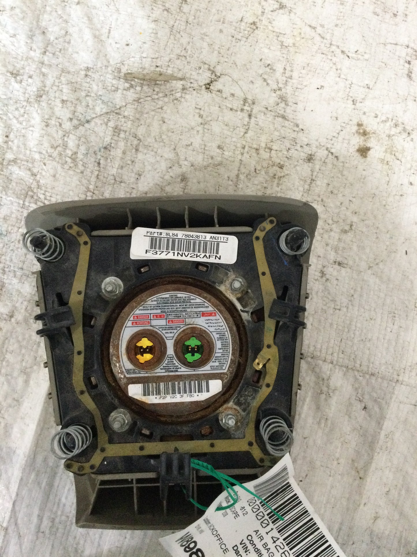 2008 Ford Escape Driver Wheel AIR BAG 8l8478043b13an31t3