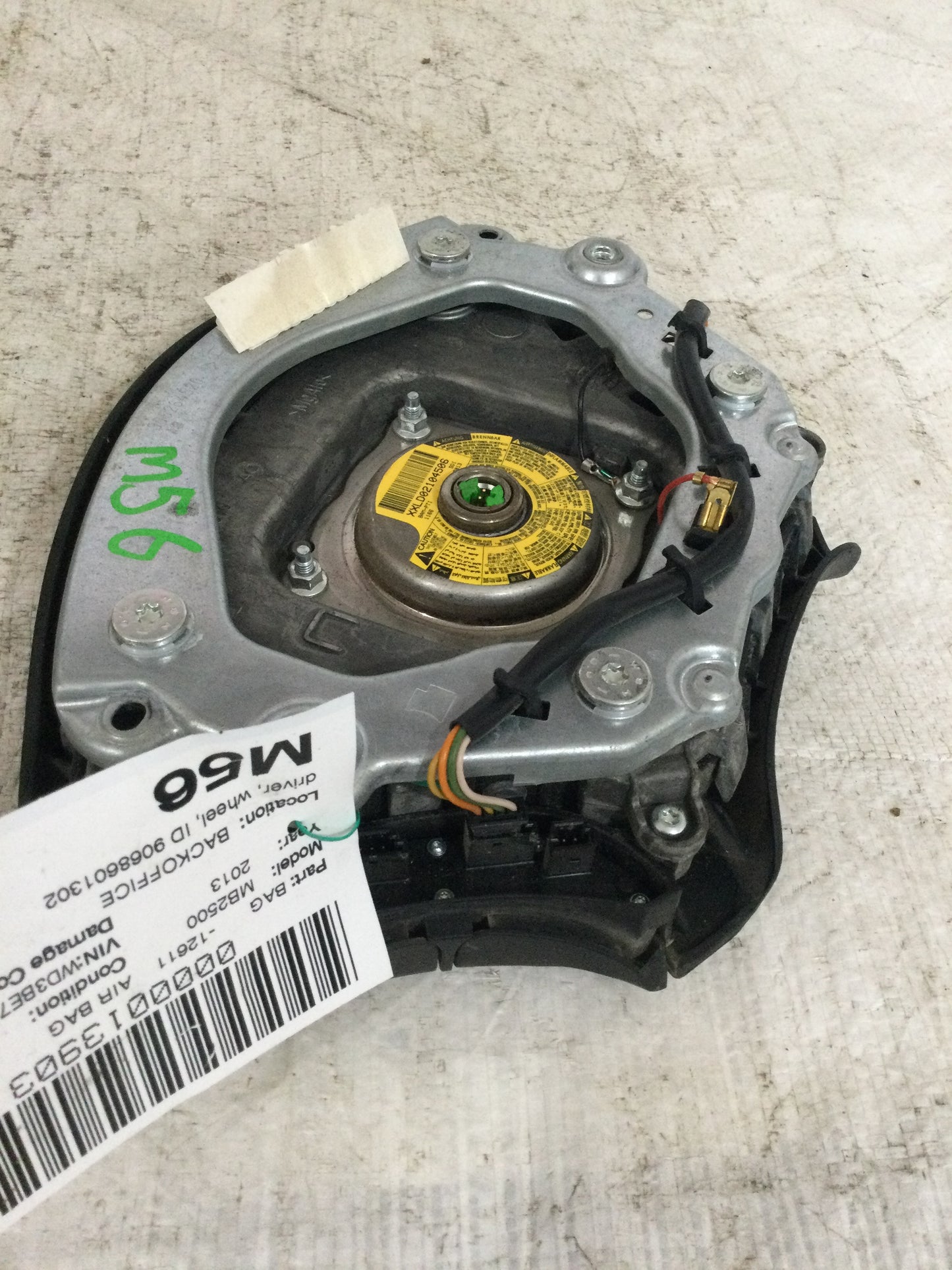 2013 MERCEDES SPRINTER DRIVER WHEEL AIRBAG