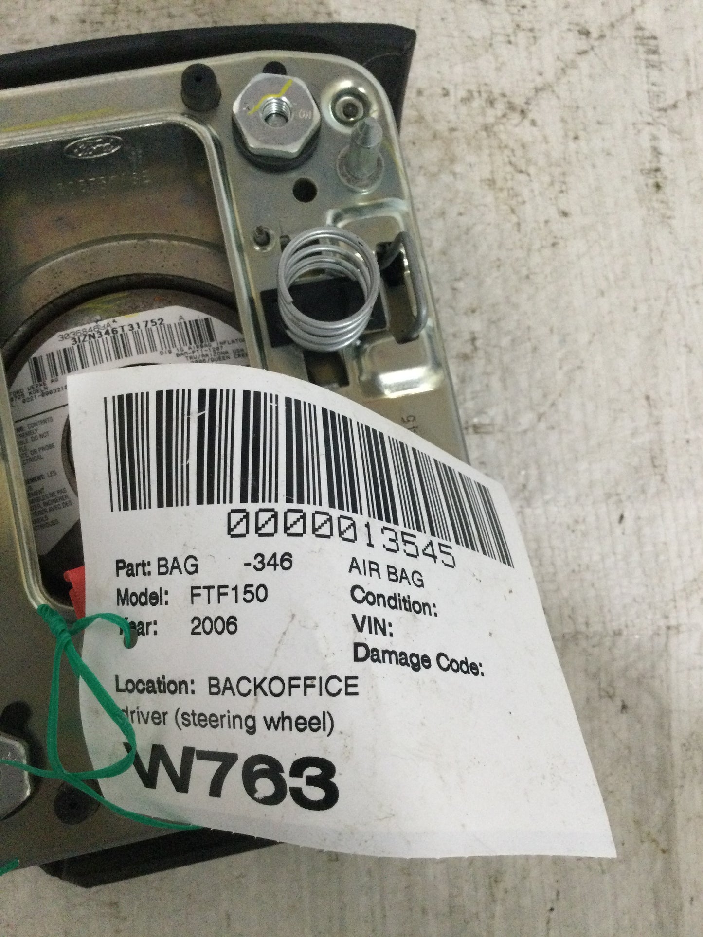 2006 Ford F-150 DRIVER WHEEL AIRBAG