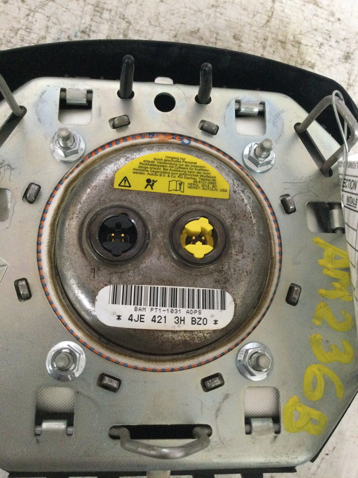 2014 DODGE RAM PICKUP 1500 DRIVER WHEEL AIRBAG