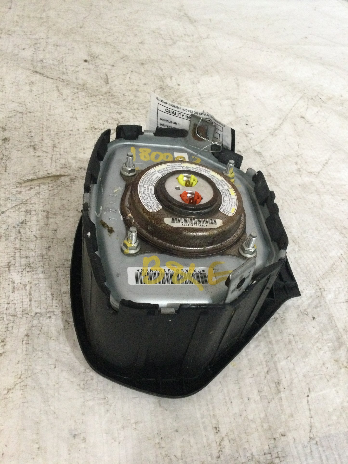 2008 INFINITI G37 DRIVER WHEEL AIRBAG