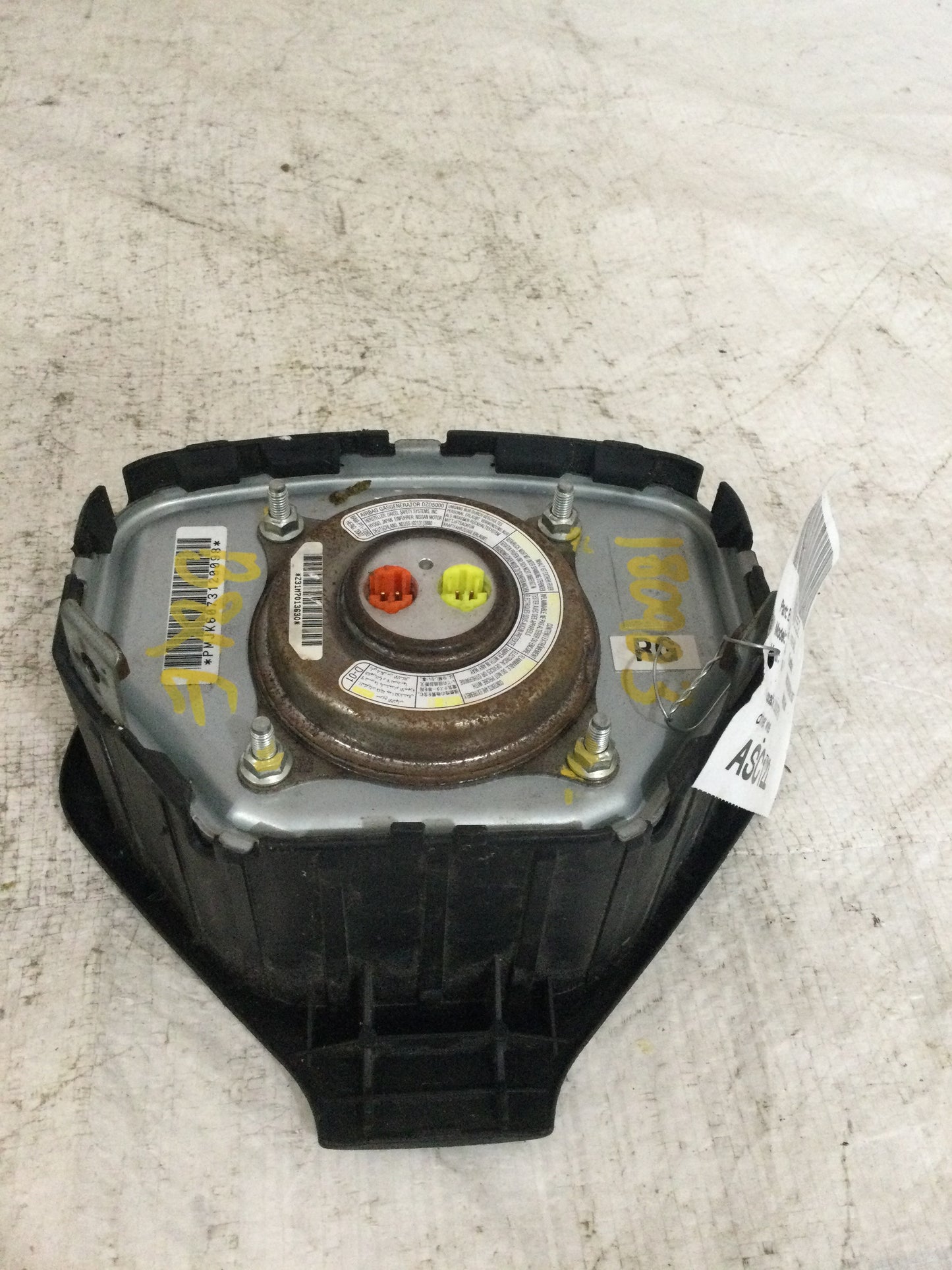 2008 INFINITI G37 DRIVER WHEEL AIRBAG