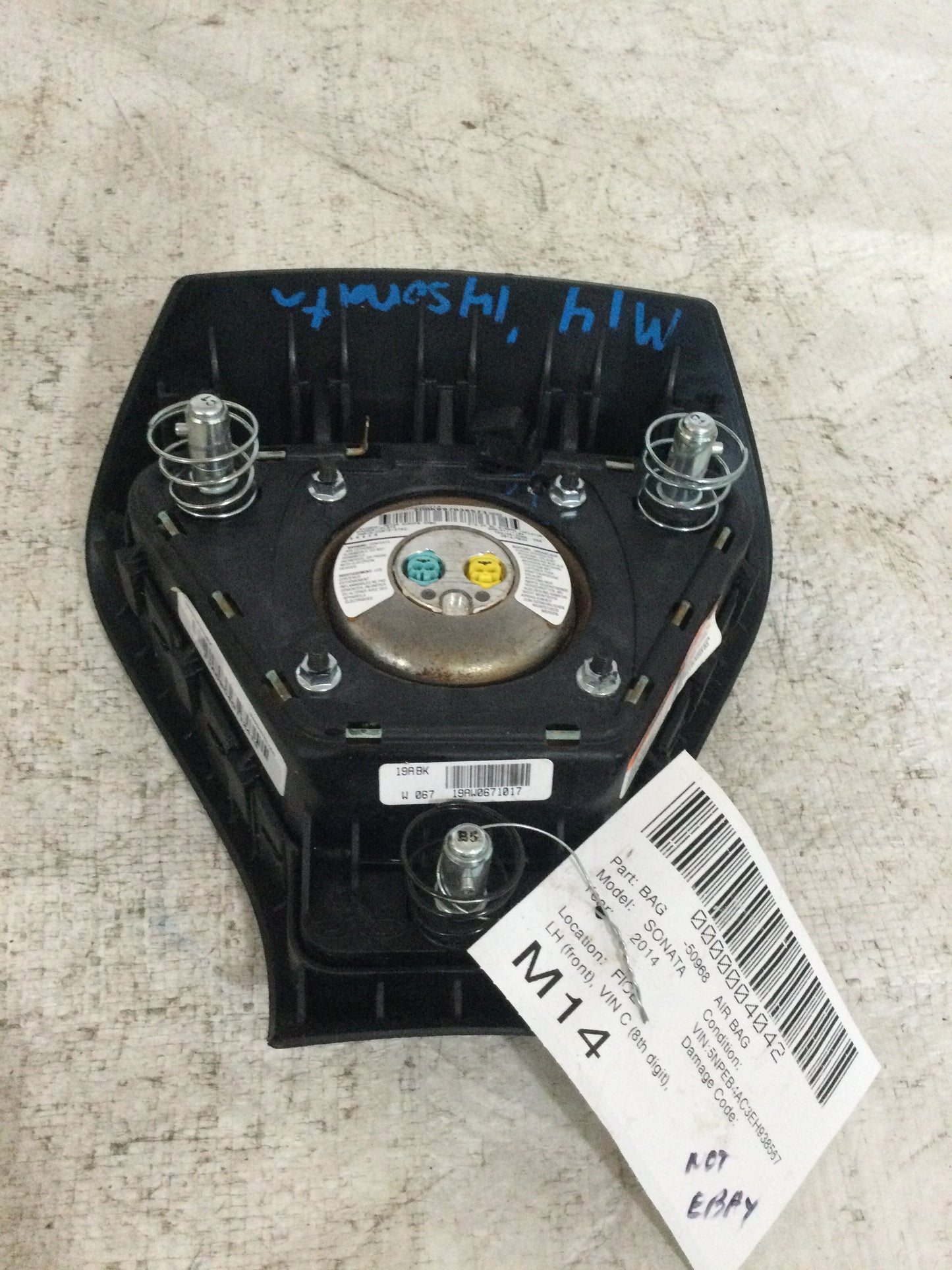2014 Hyundai Sonata DRIVER WHEEL AIRBAG