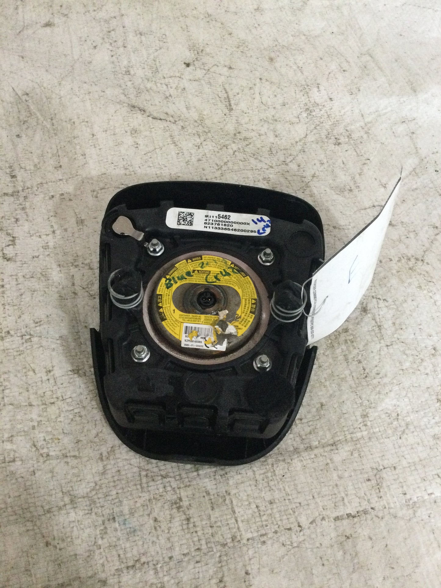 2014 CHEVROLET CRUZE DRIVER WHEEL AIRBAG