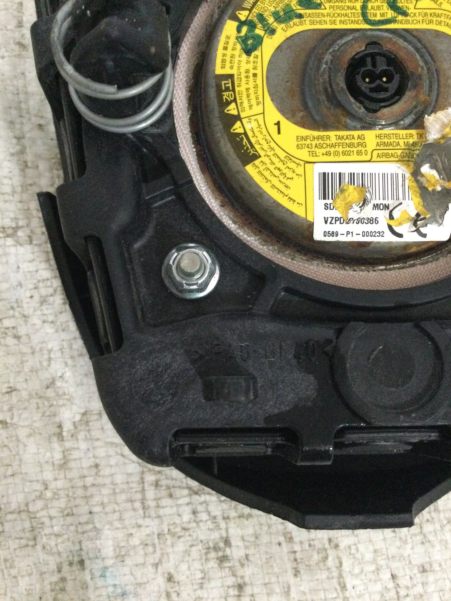 2014 CHEVROLET CRUZE DRIVER WHEEL AIRBAG