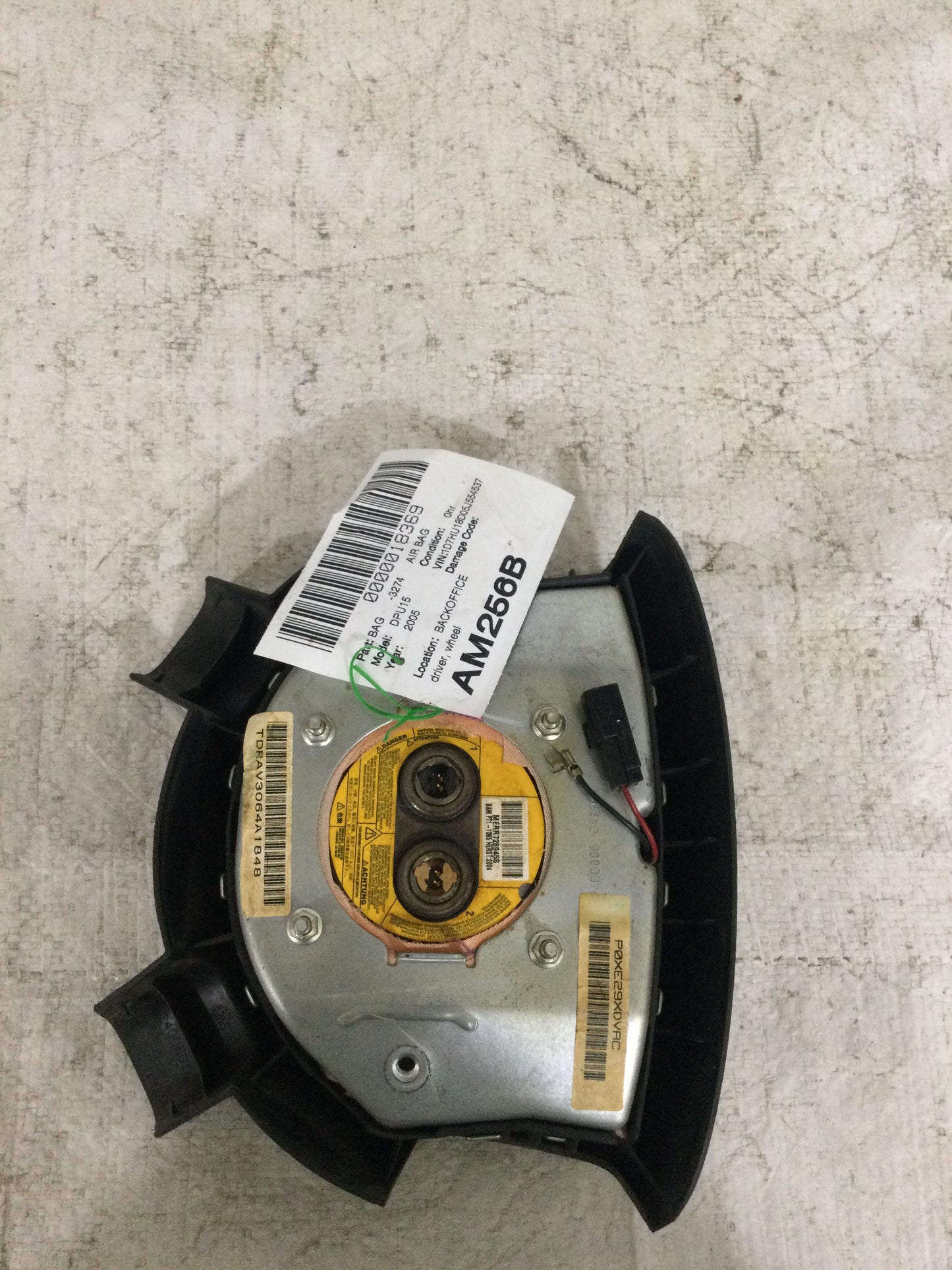 2005 DODGE RAM PICKUP 1500 DRIVER WHEEL AIRBAG