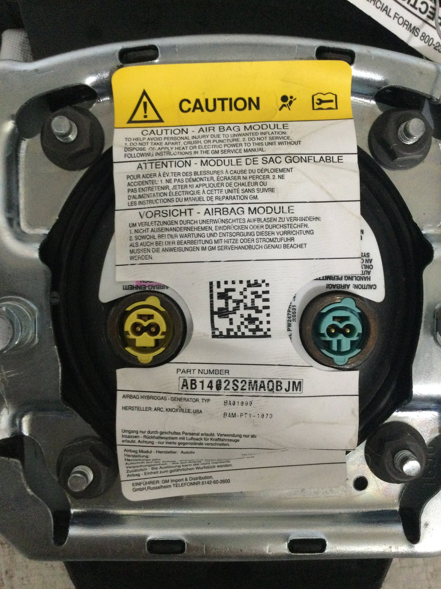 2013 CHEVROLET 1500 SILVERADO PICKUP DRIVER WHEEL AIRBAG