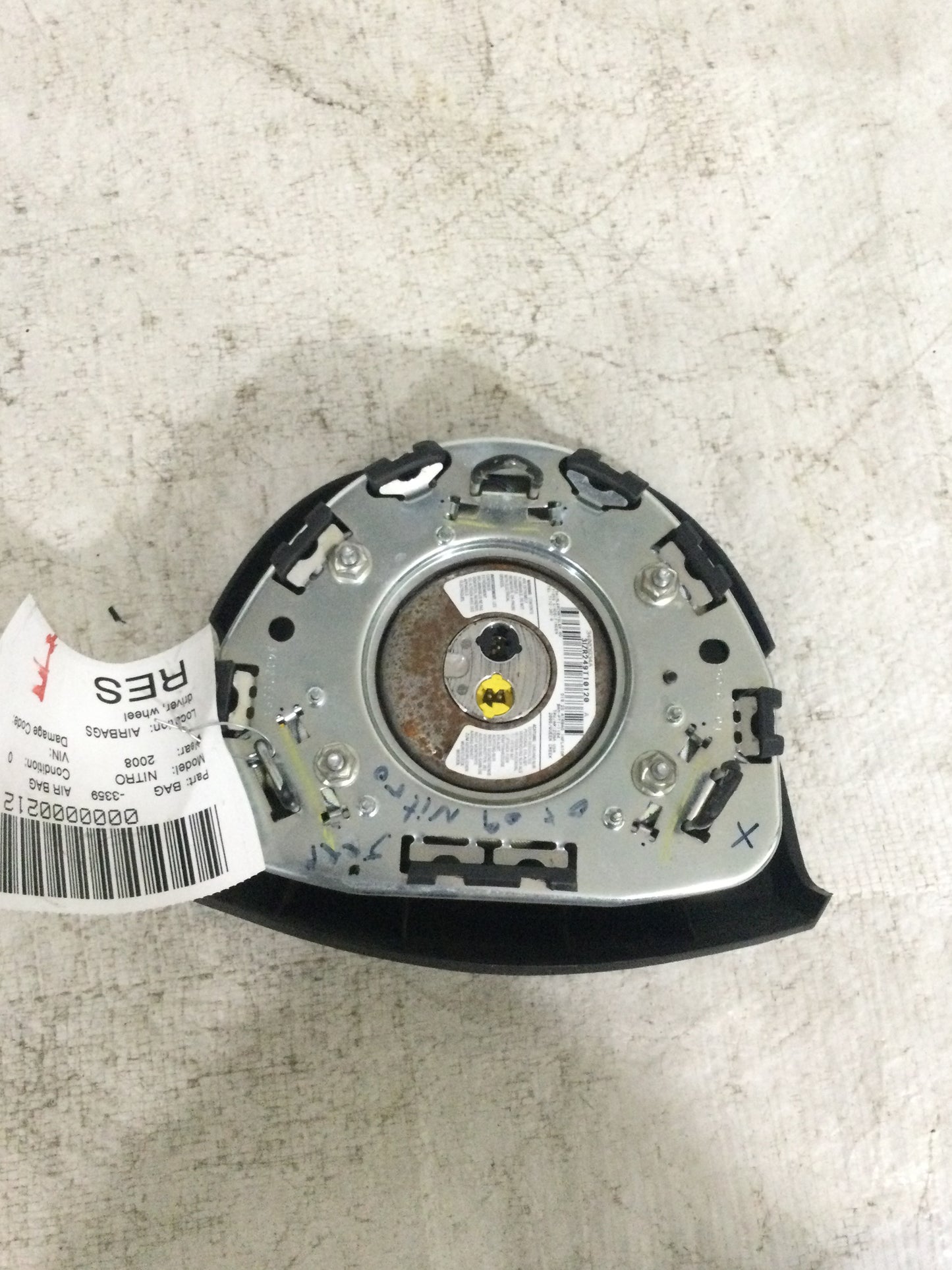 2008 DODGE NITRO DRIVER WHEEL AIRBAG