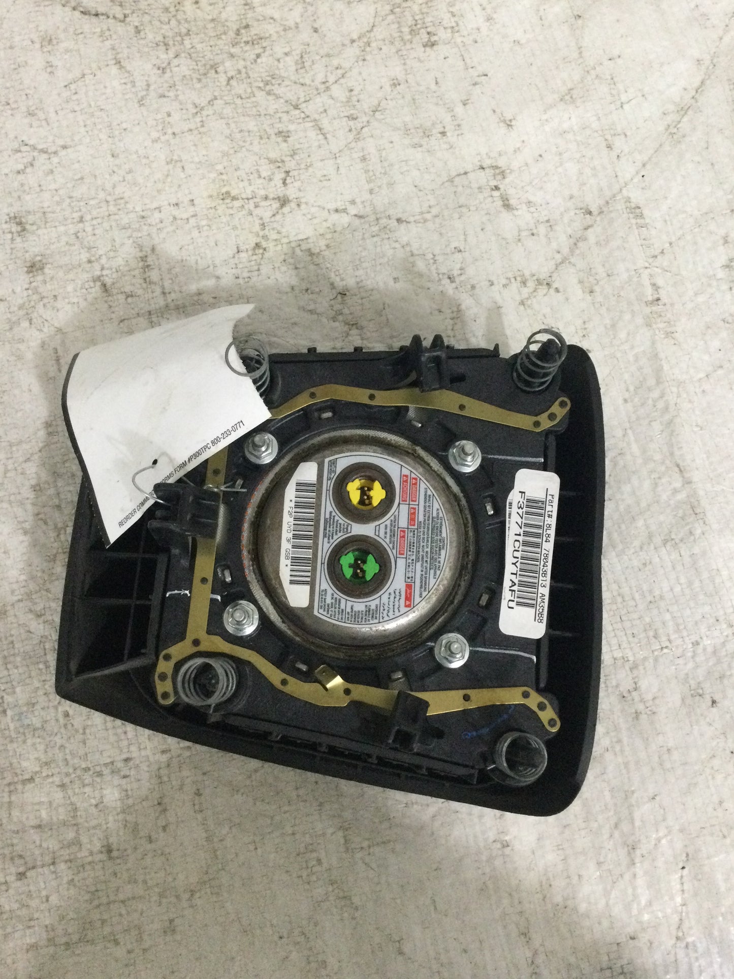 2012 FORD ESCAPE DRIVER WHEEL AIRBAG