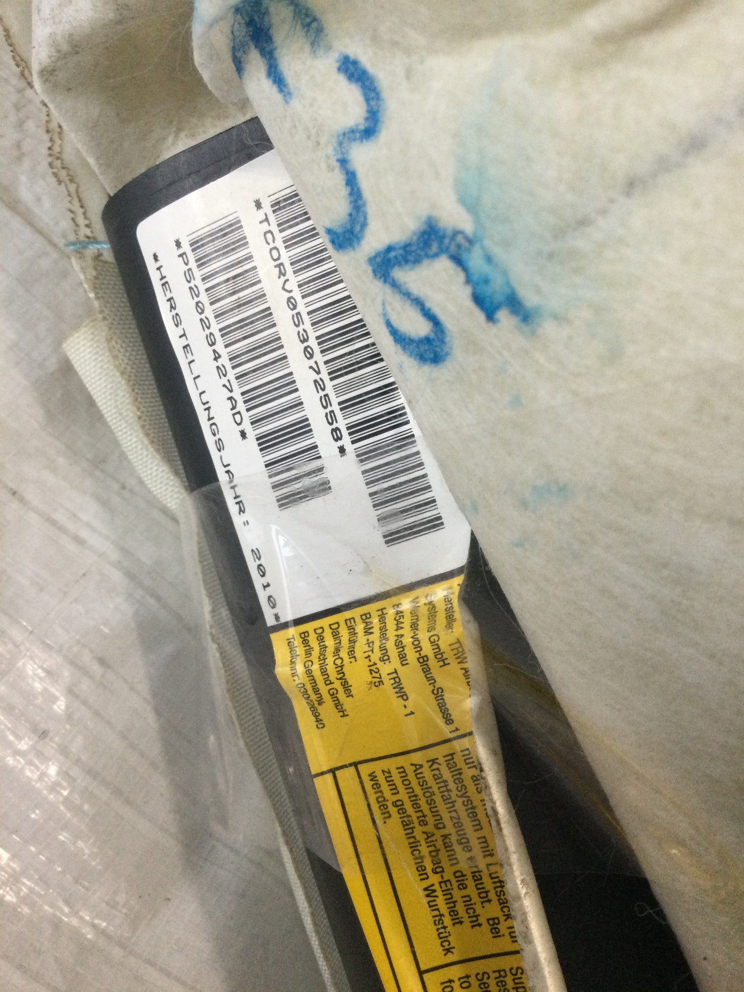 10-12 DODGE RAM OEM MOPAR LH SIDE CURTAIN CREW CAB 52029427AD AIRBAG ROOF