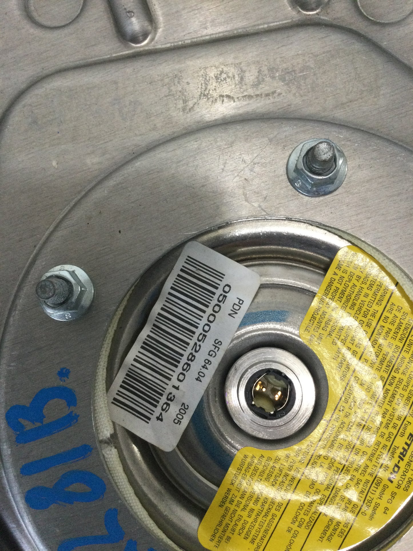 2002-2006 Sprinter 2500 3500 Driver Left Steering Wheel Air Bag